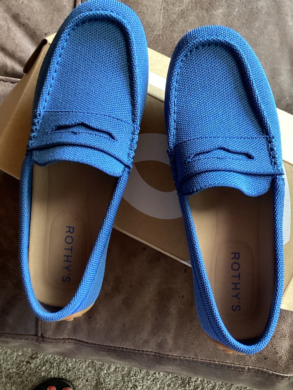 Rothy's Women’s Blue Sea Daily Drivers.
NEW! Tried on inside only.